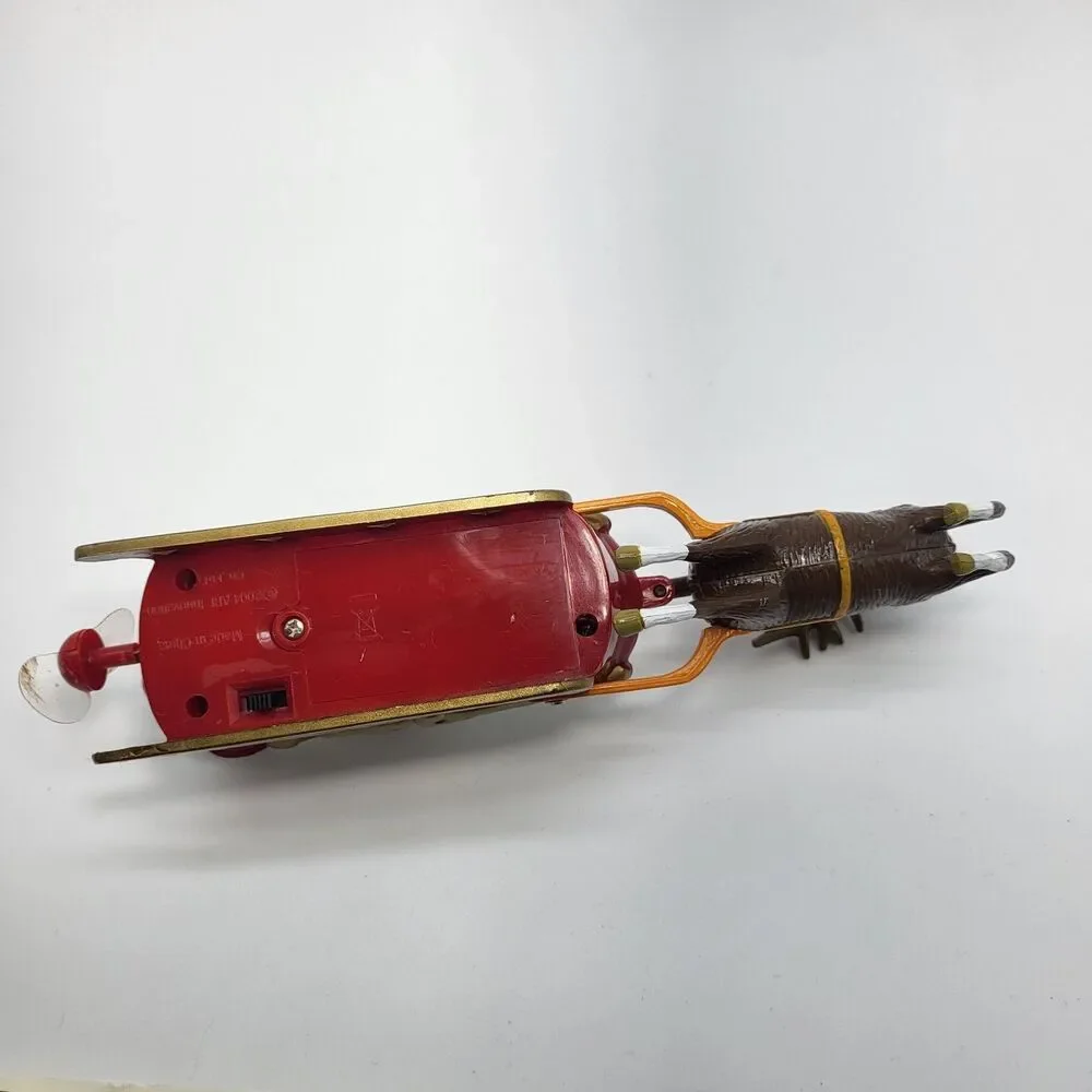 Vintage Musical Santa Sleigh Reindeer Propeller Motion Christmas ABL Innovation